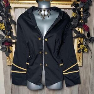 Goth Emo Steampunk Military Style Jacket size 1x